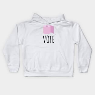 Vote toilet paper Kids Hoodie